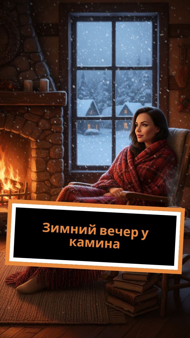 Зимний вечер у камина