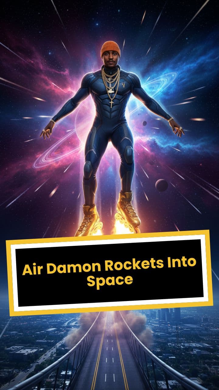 Air Damon Rockets Into Space