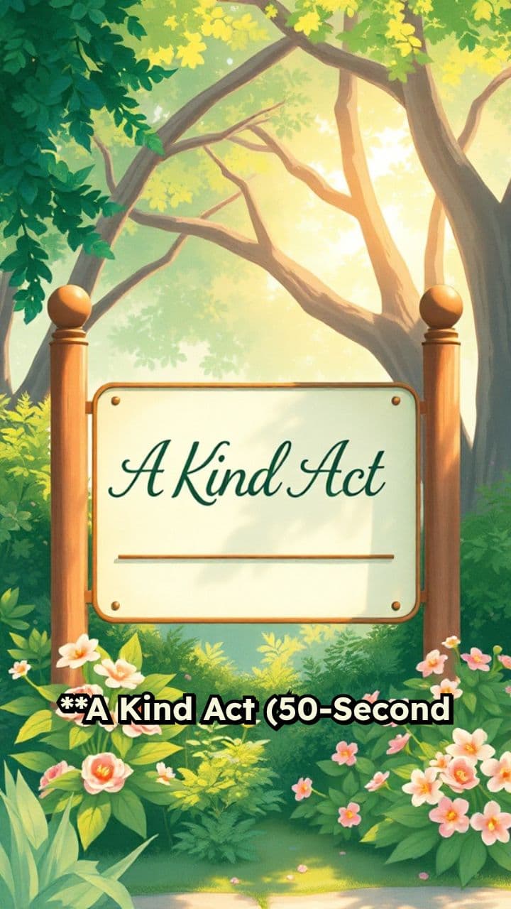 A Kind Act in the Park