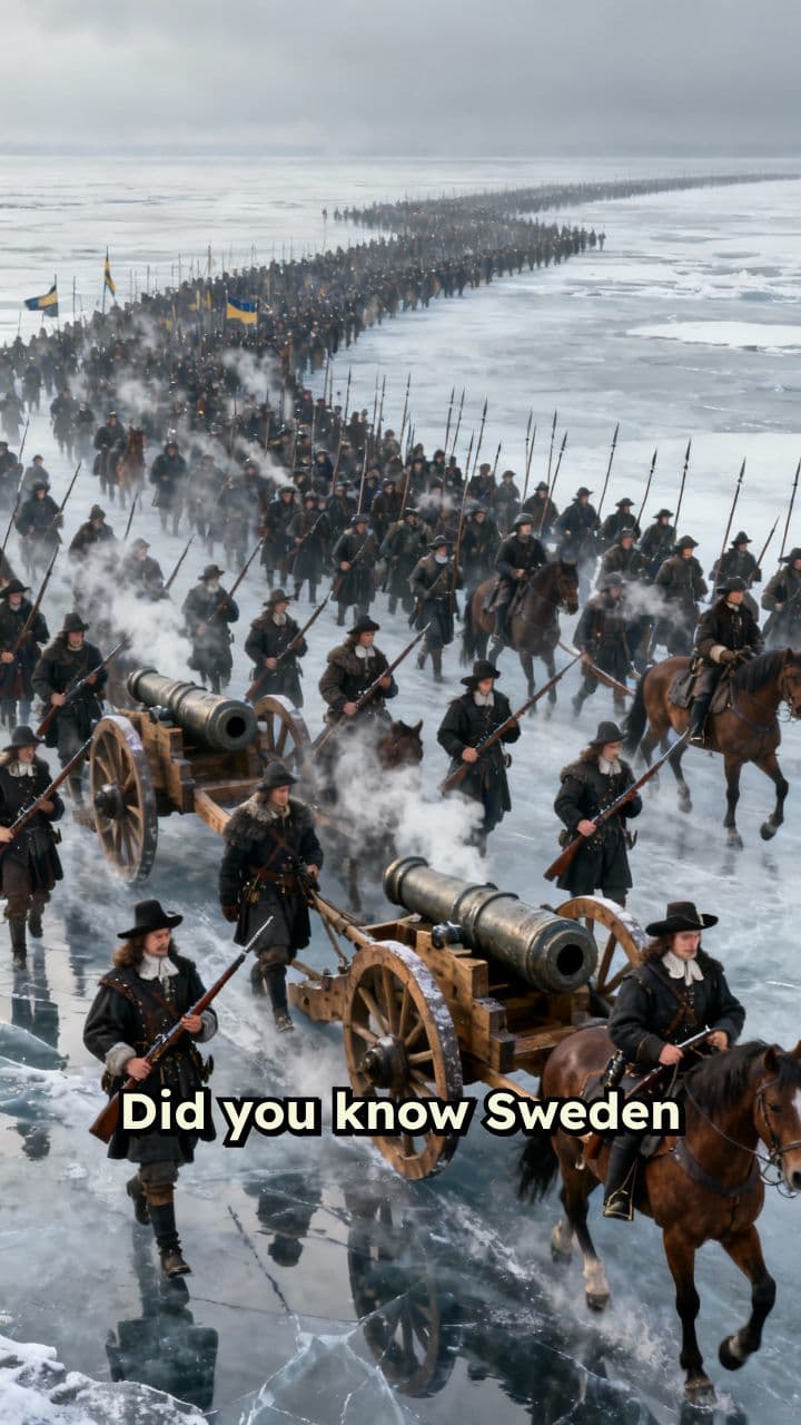 Sweden's Bold March Across Frozen Seas