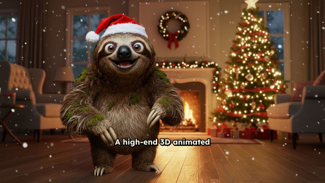 Slow Sloth Christmas Bell Blooper