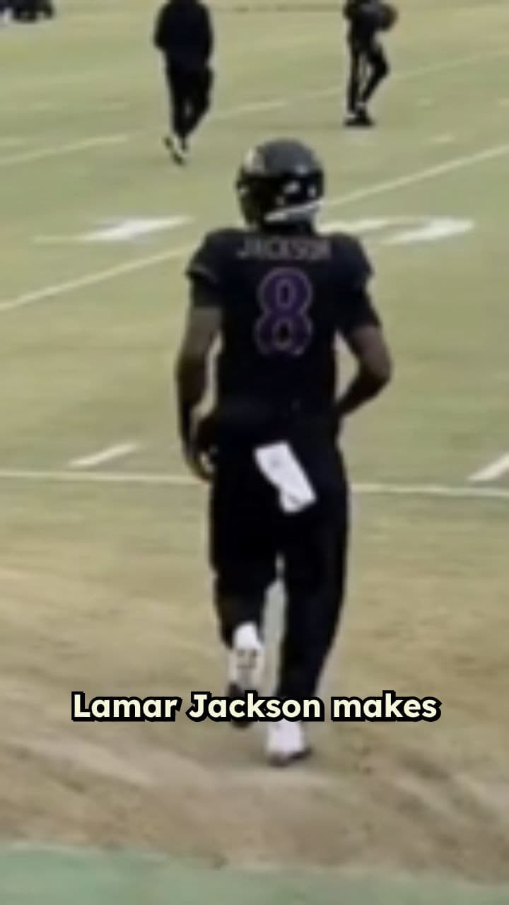 Lamar Back At Practice