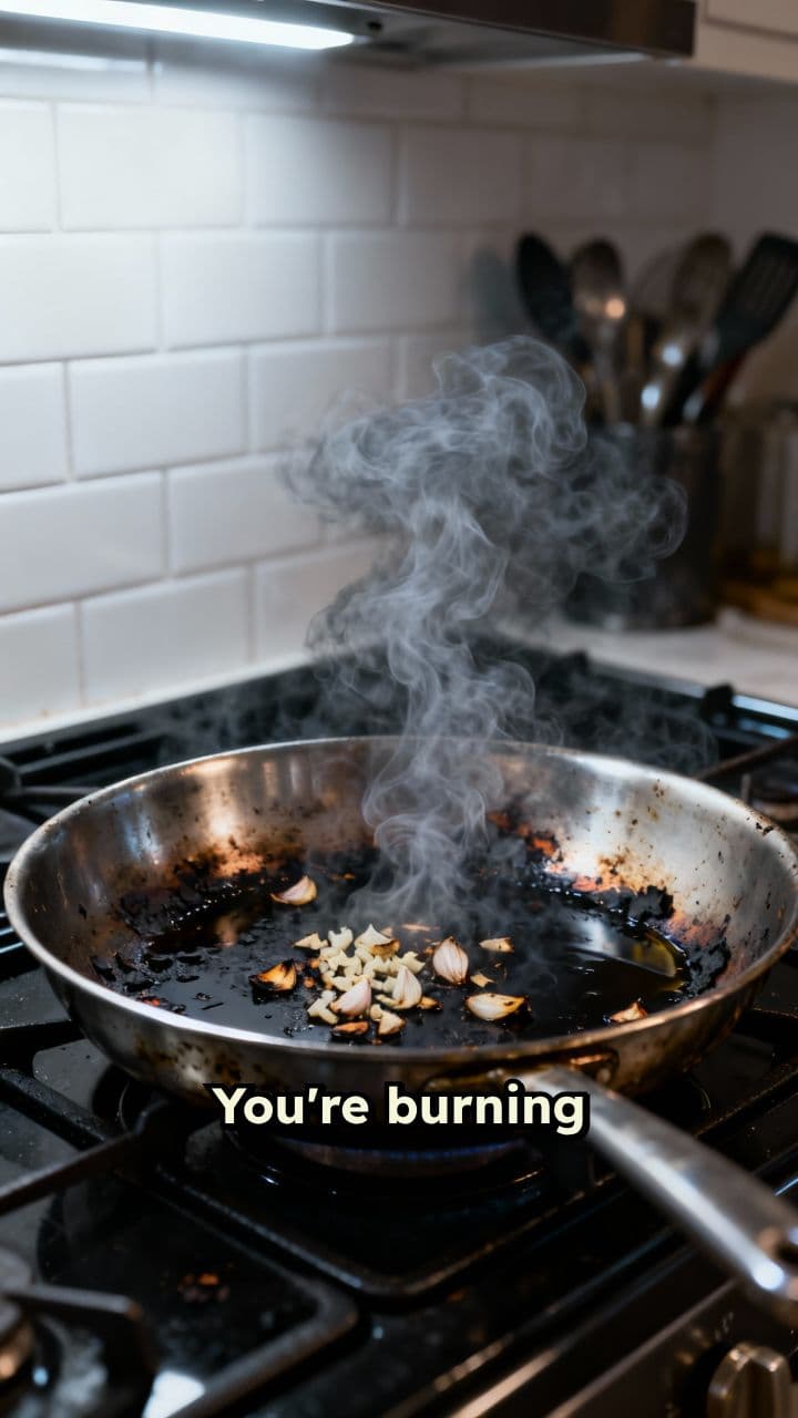 เทคนิคผัดกระเทียมไม่ให้ไหม้