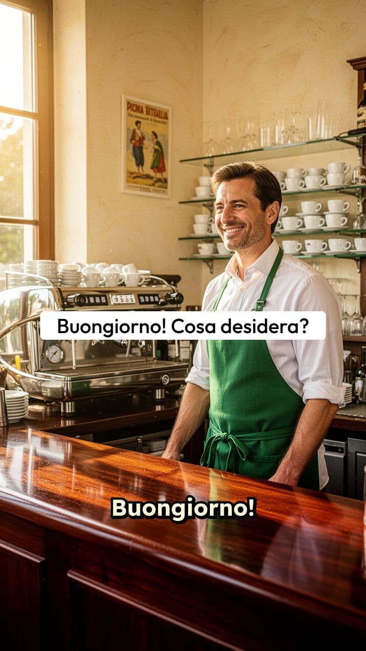 Un caffè al bar