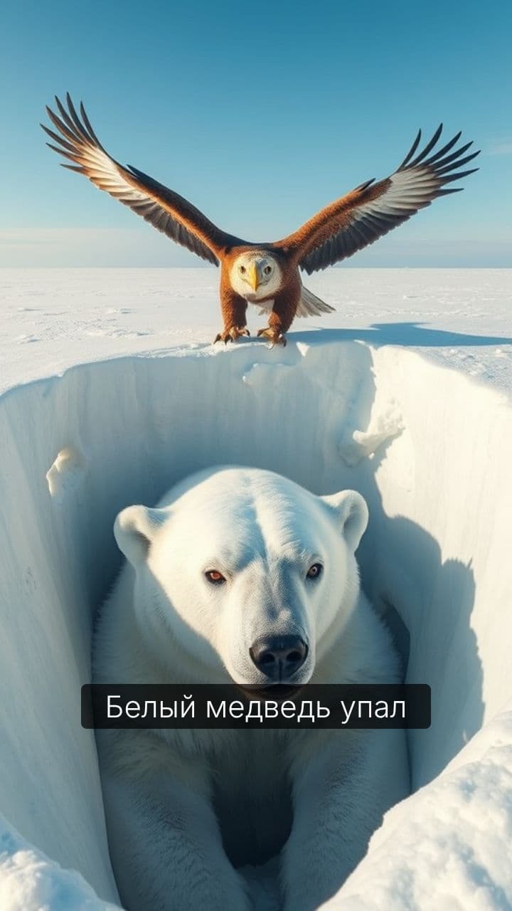 Спасение белого медведя