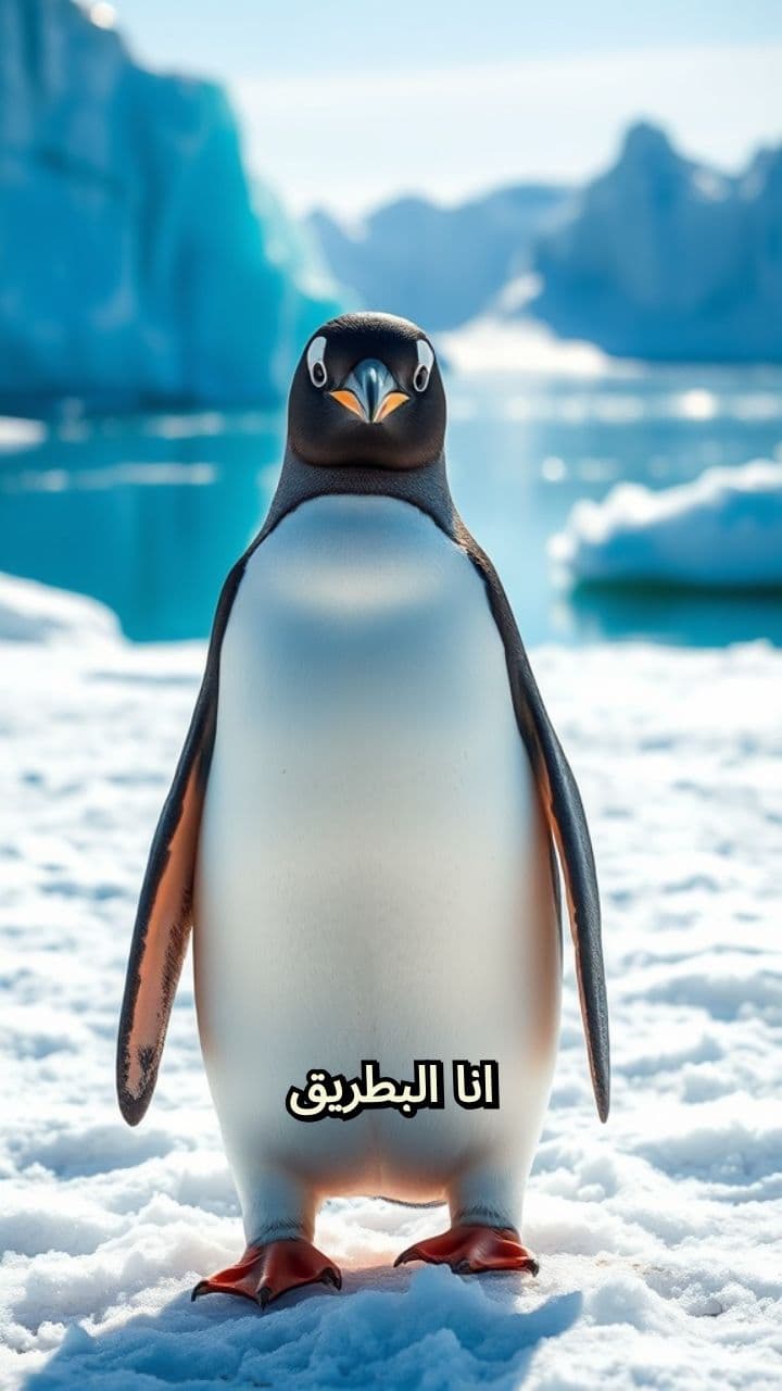 البطريق الجميل يرحب بكم