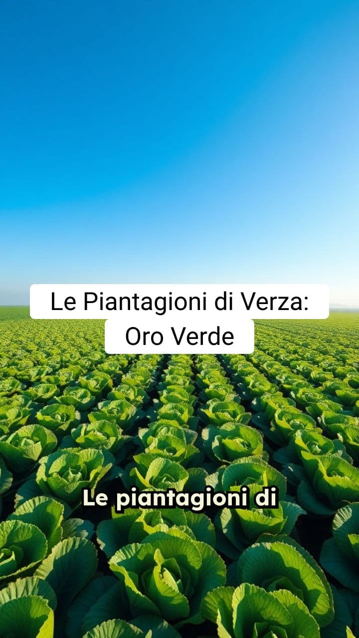 Il Raccolto Dorato: Le Piantagioni di Verza