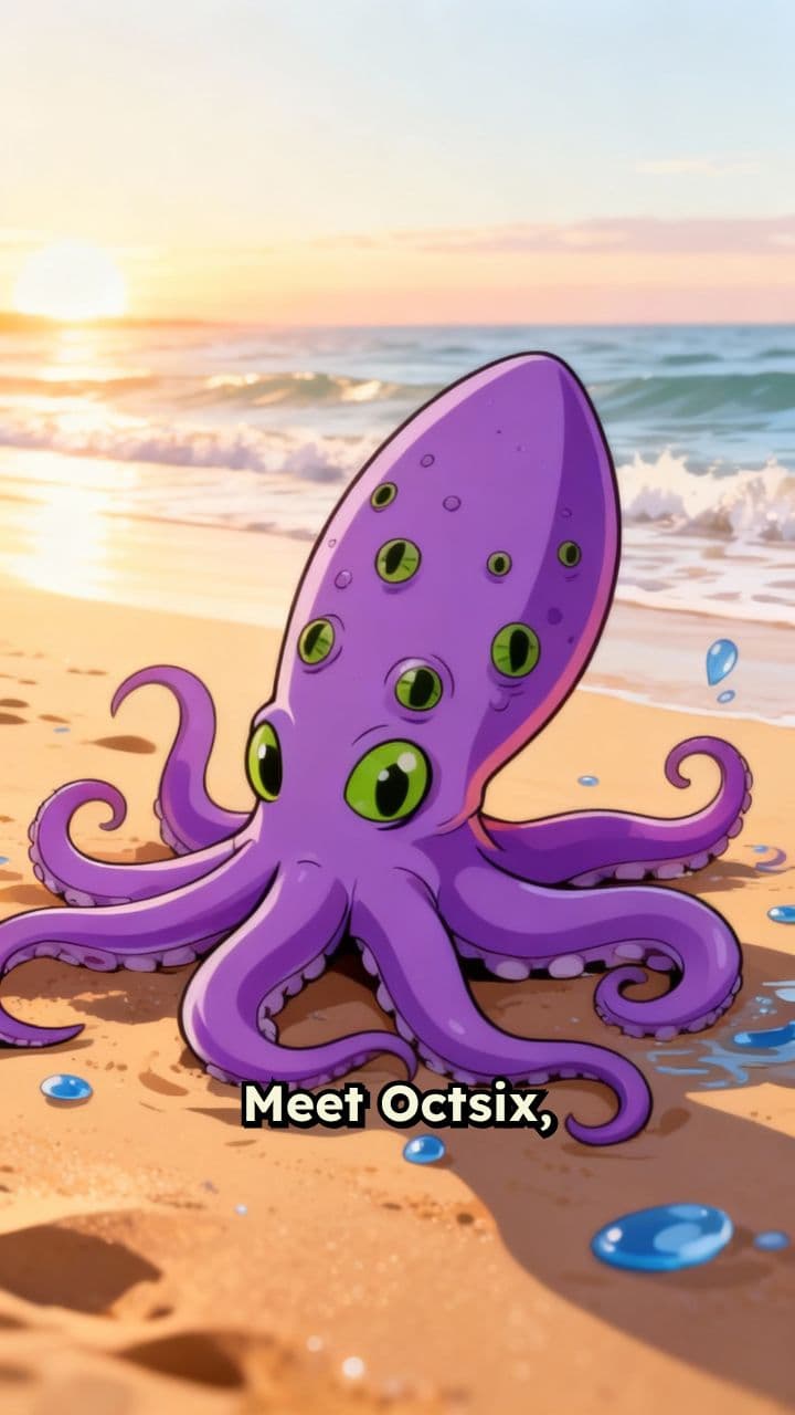 Octsix: The Beach's Enchanted Guardian