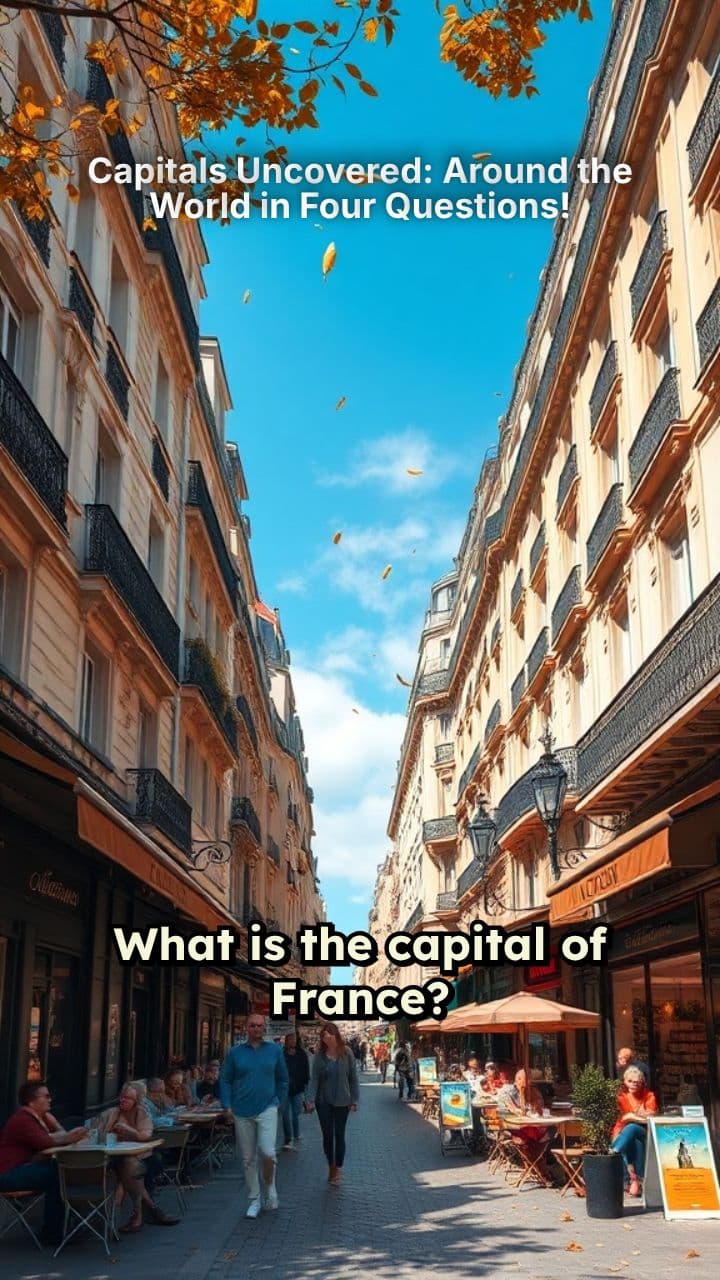 Capitals Uncovered: Around the World in Four Questions!