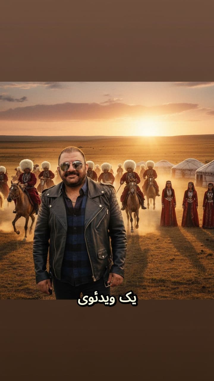 ویدئوی ۵ ثانیه‌ای قوم ترکمن