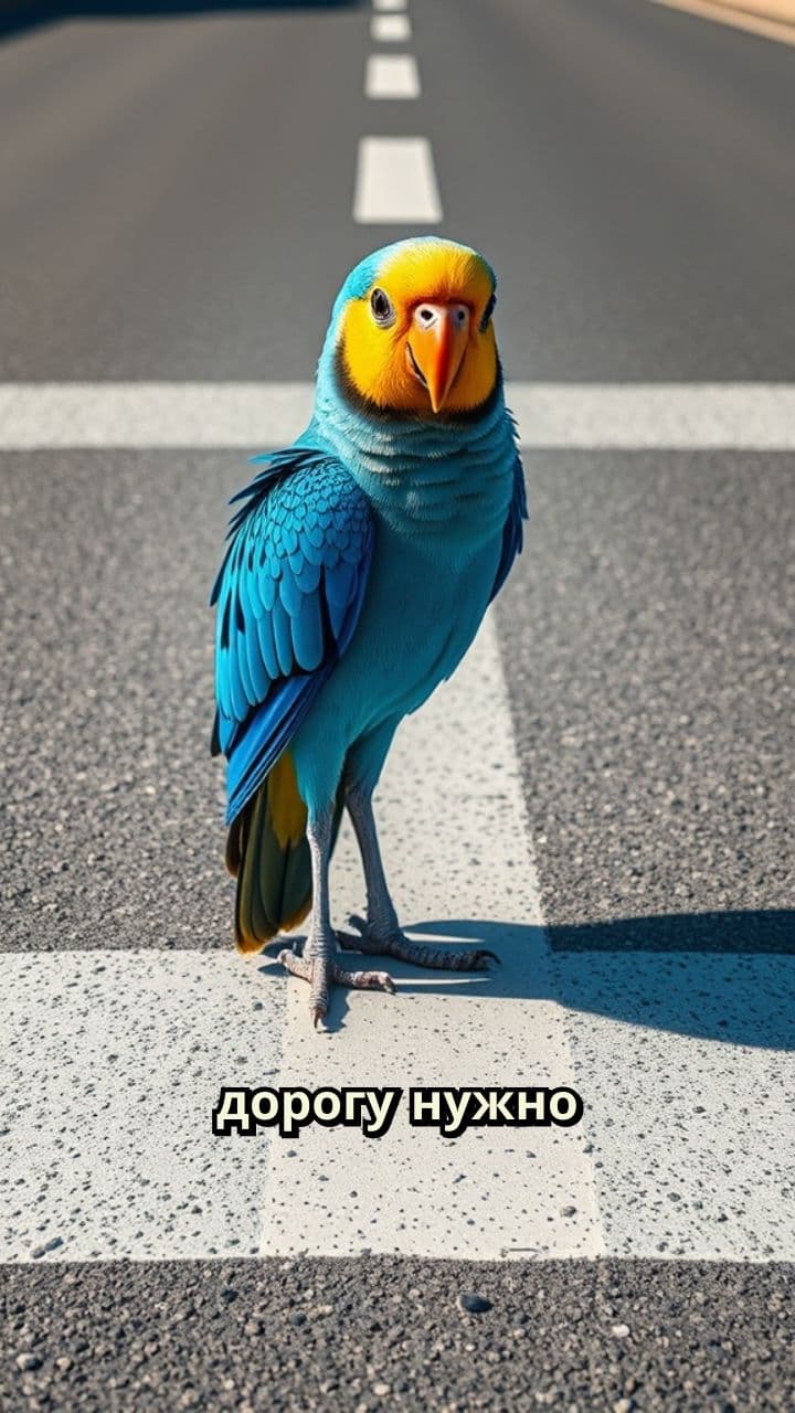 Безопасный переход для попугаев