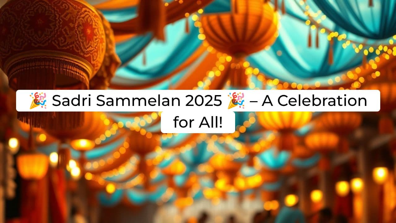 RMD Chocolates at Sadri Sammelan 2025