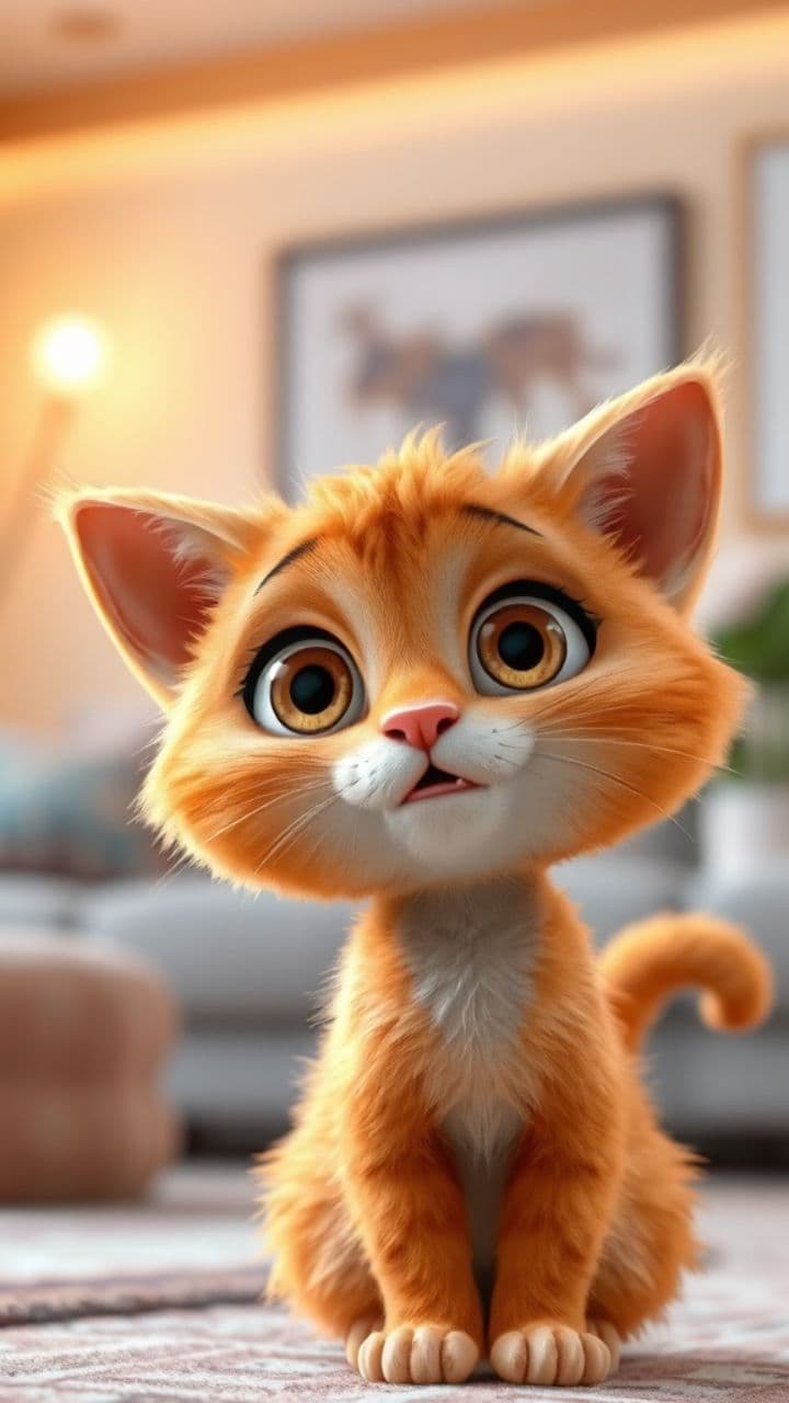 The Mischievous Orange Cat