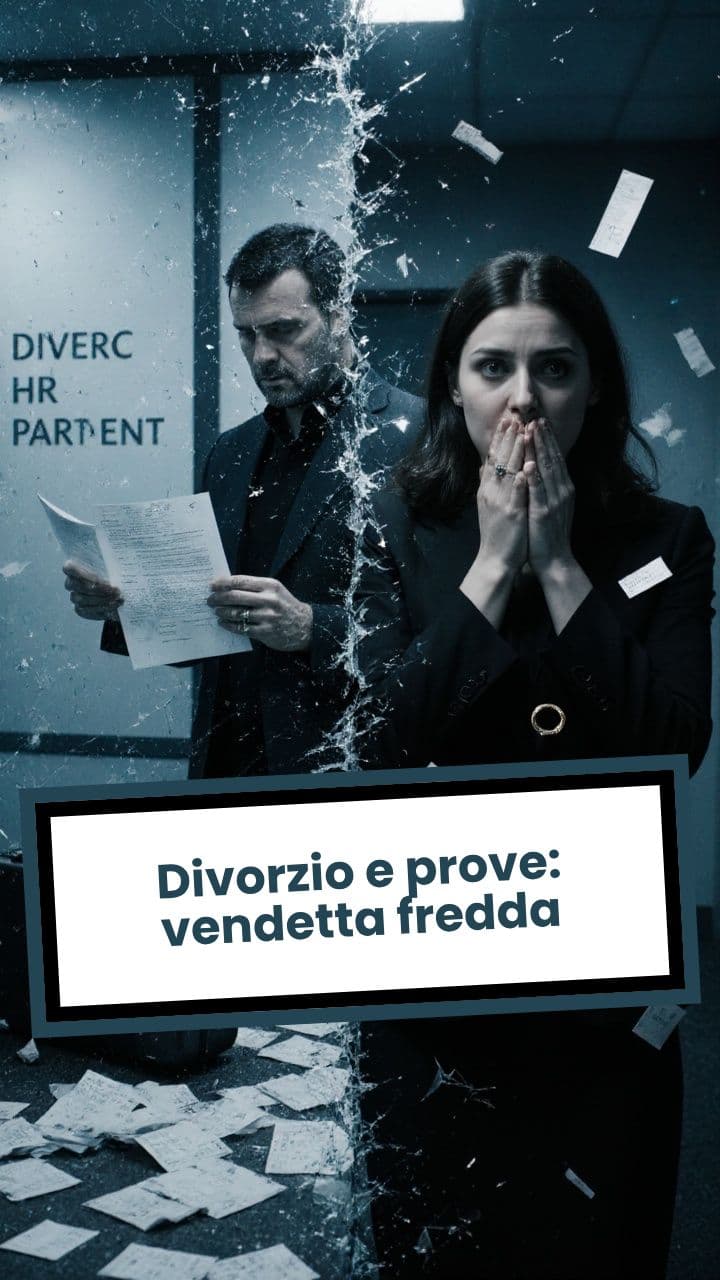 Divorzio e prove: vendetta fredda