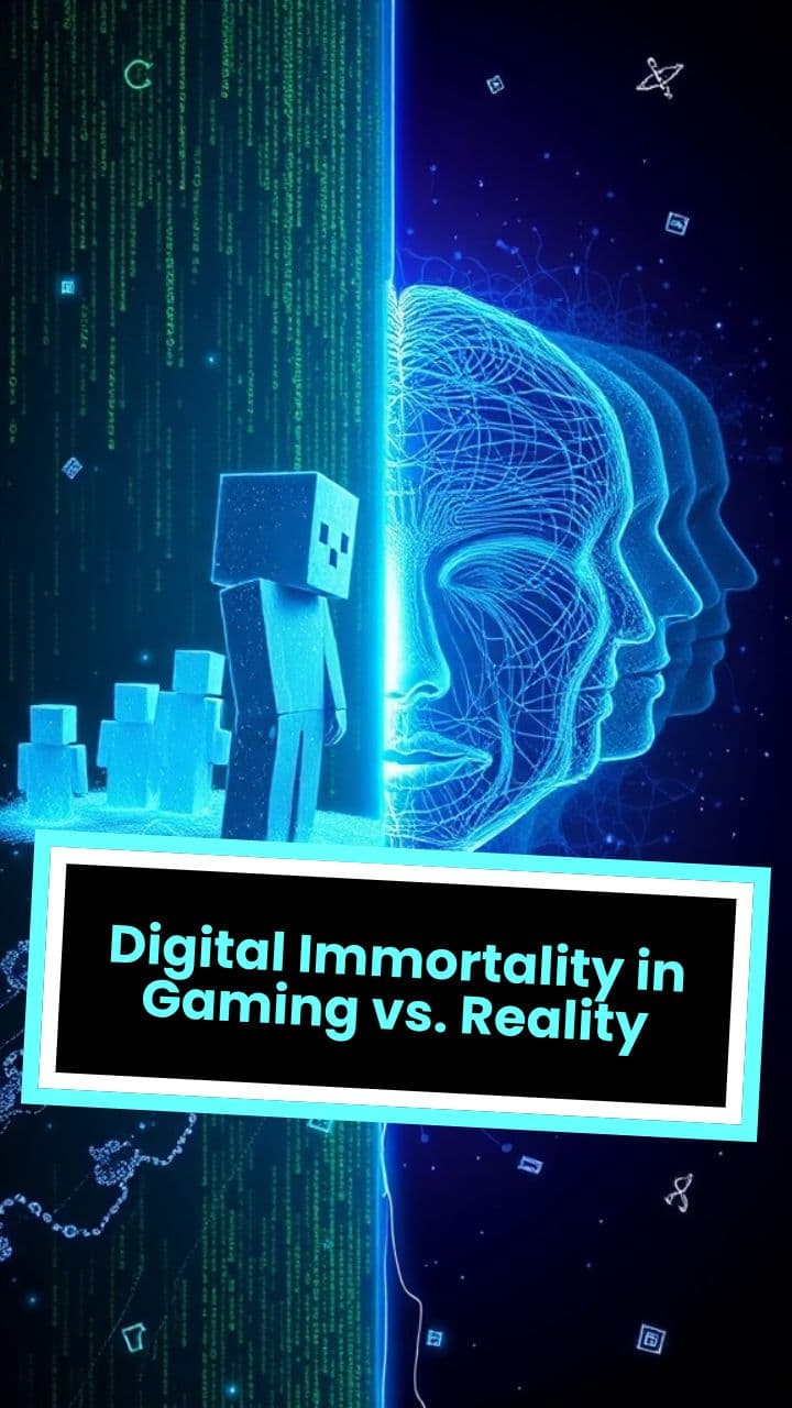 Digital Immortality in Gaming vs. Reality