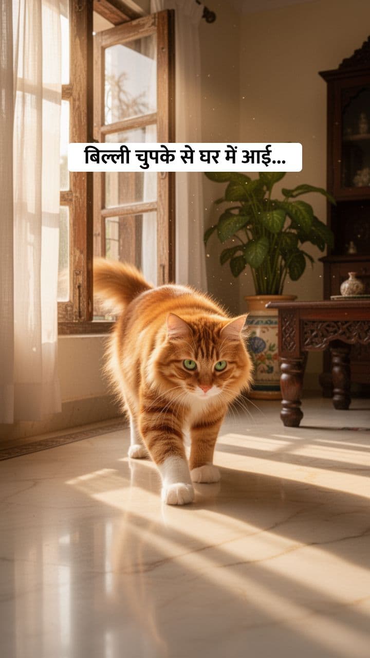 Billi aur Sote Huye Baby ki Kahani