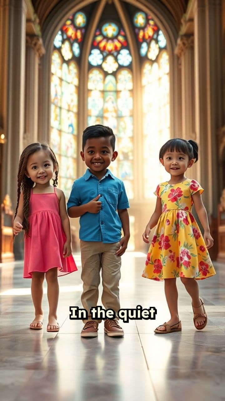 Children Dancing in Church