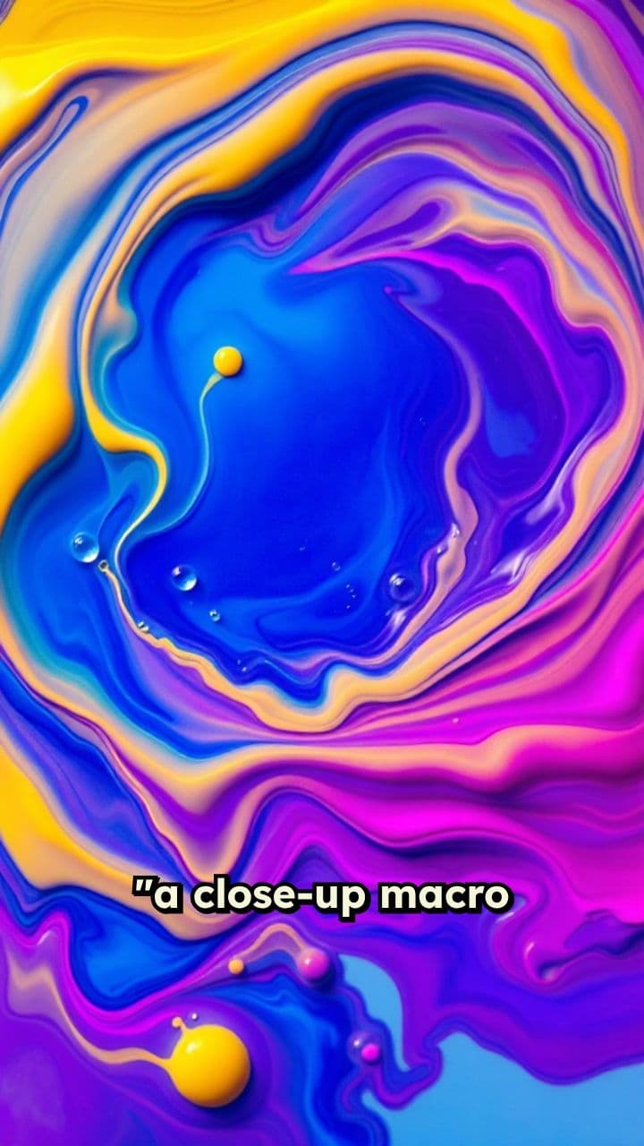 Colorful Paint Mixing in Water