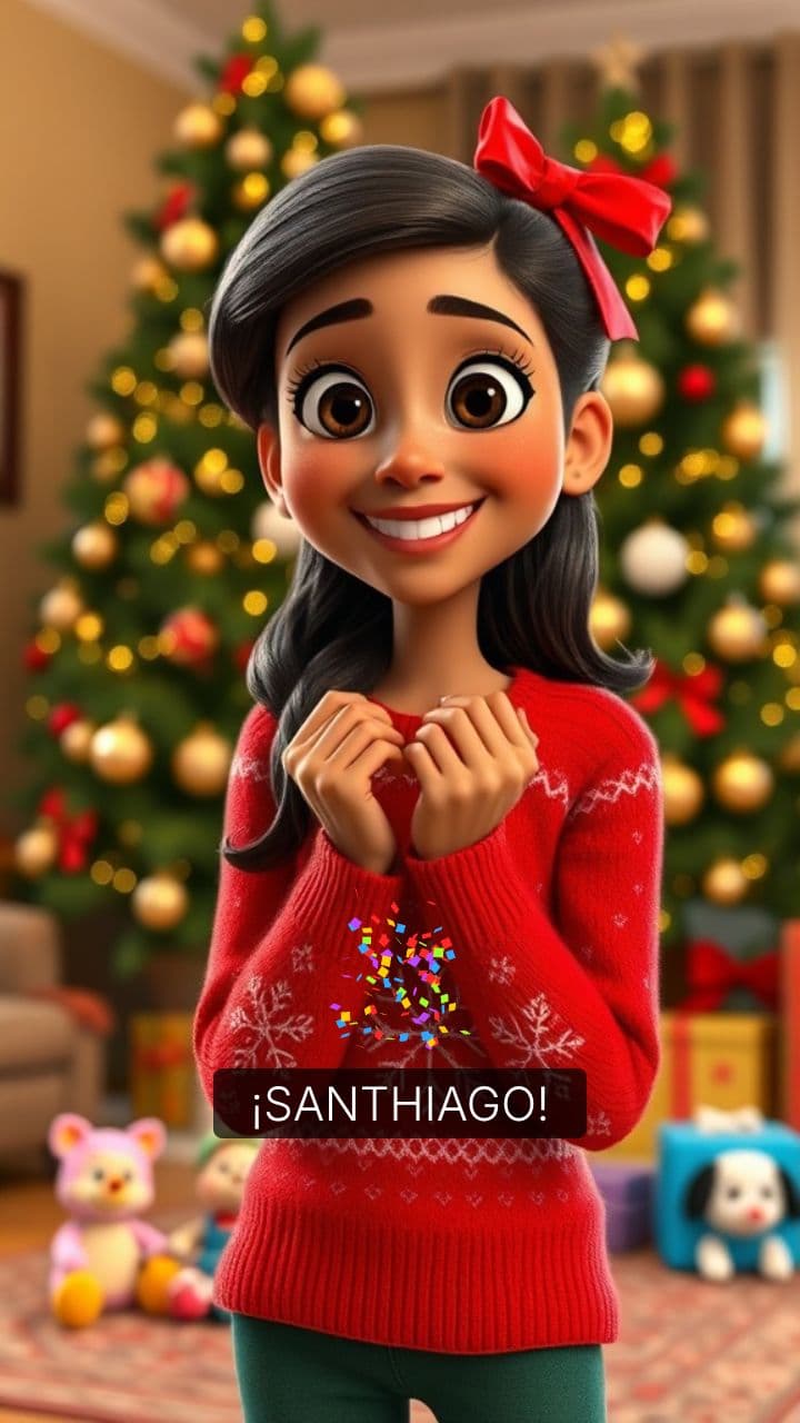 Sorpresa navideña para Santhiago
