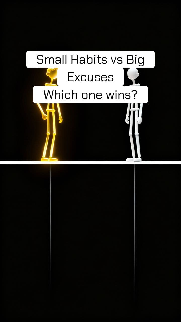 Small Habits vs Big Excuses