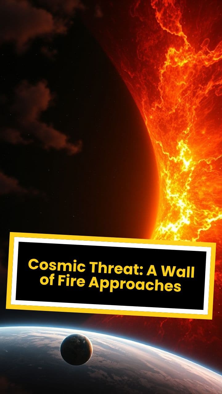 Cosmic Threat: A Wall of Fire Approaches