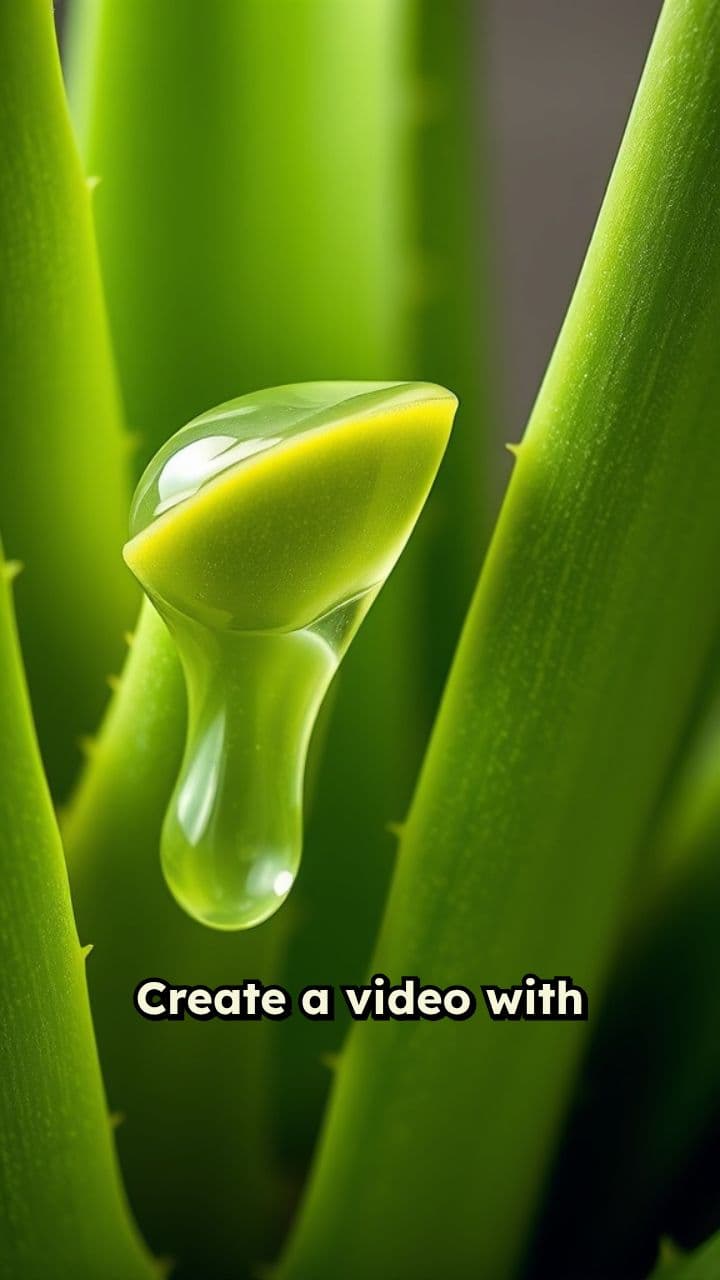 Aloe Vera Gel Extraction Animation
