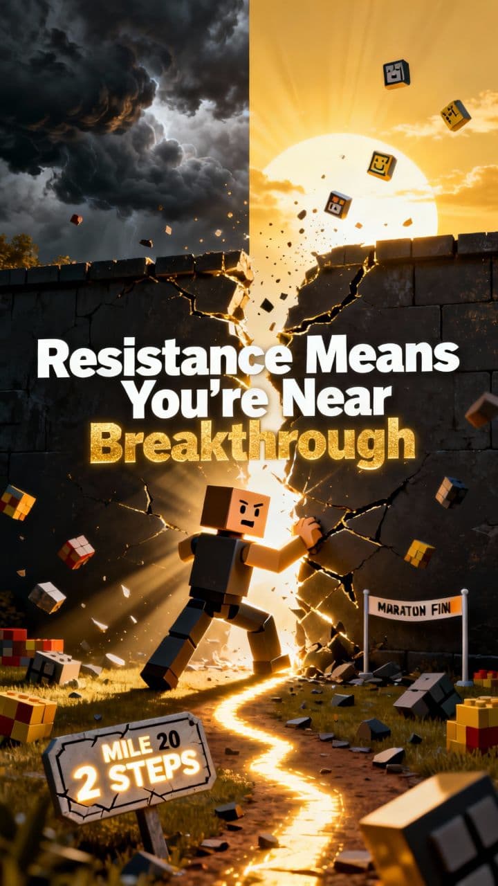 Resistance Means You’re Near Breakthrough