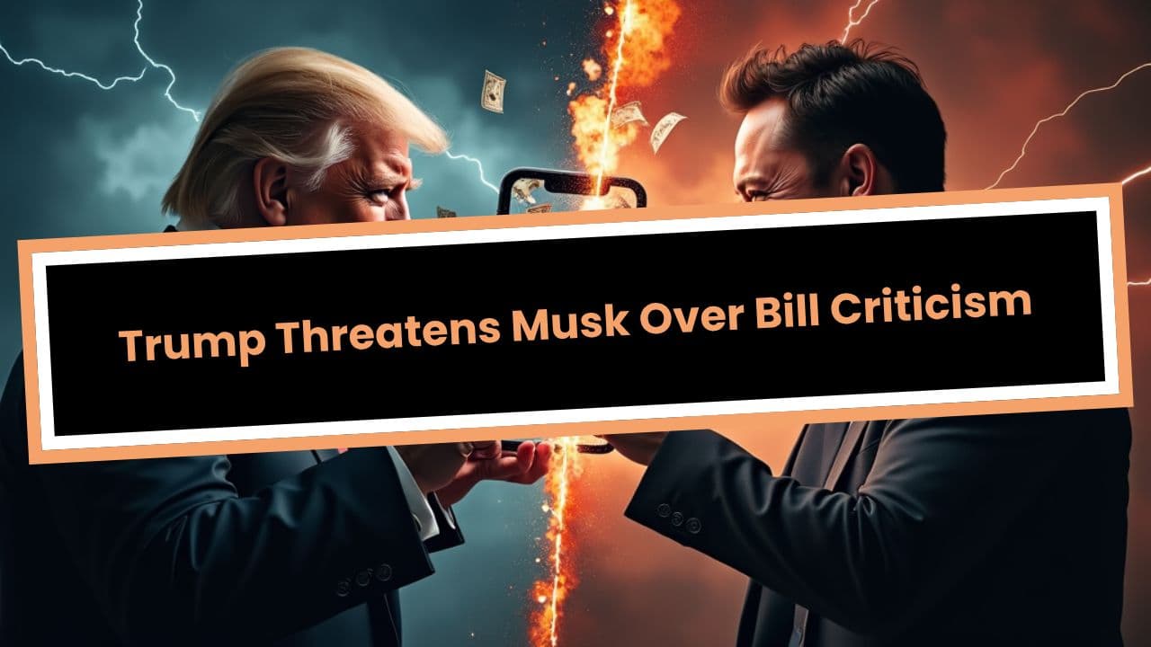 Trump Threatens Musk Over Bill Criticism