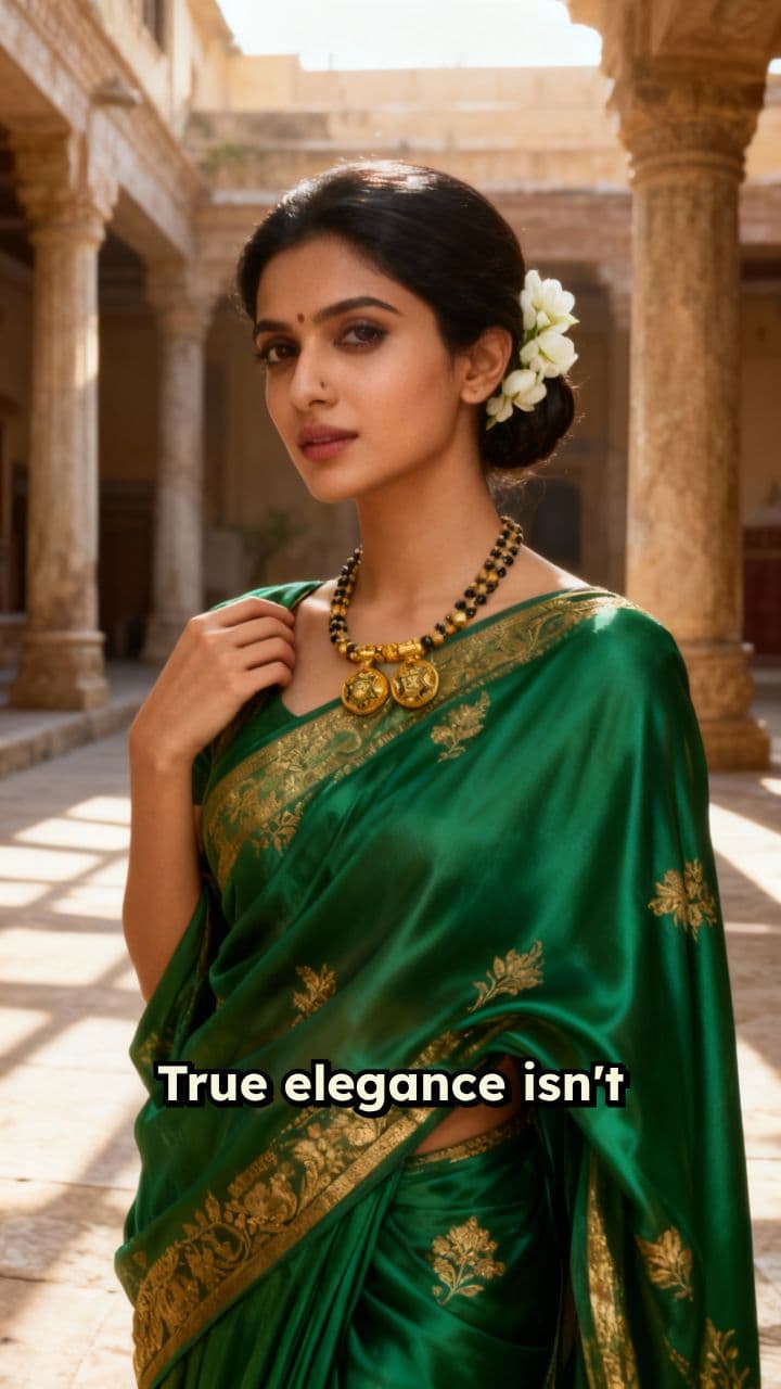 Elegance in Gold and Silk