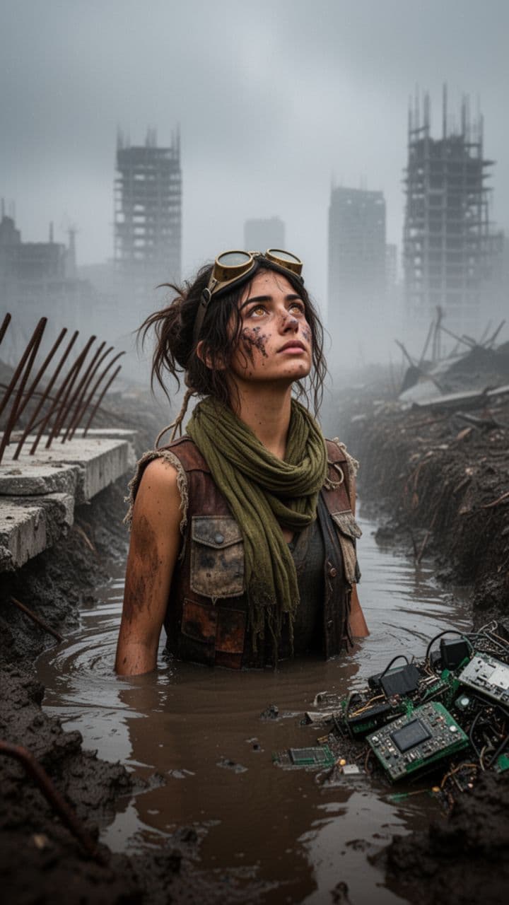 White Whale Rising Through the Storm