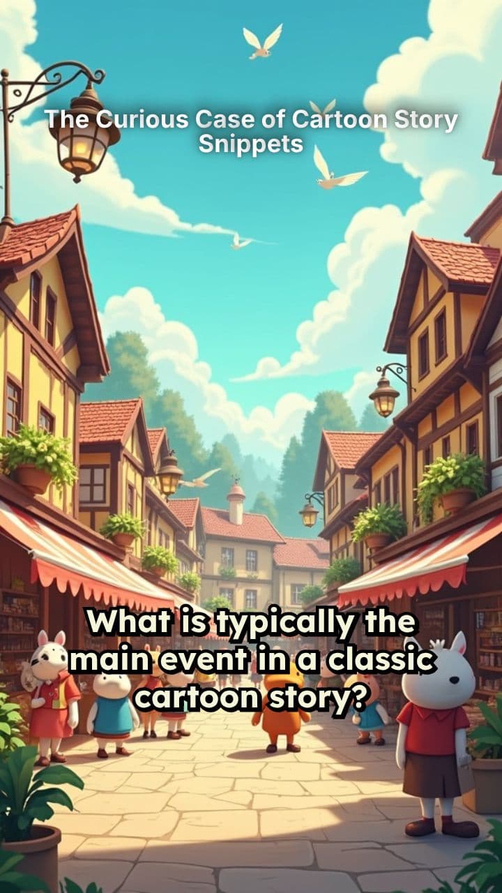 The Curious Case of Cartoon Story Snippets