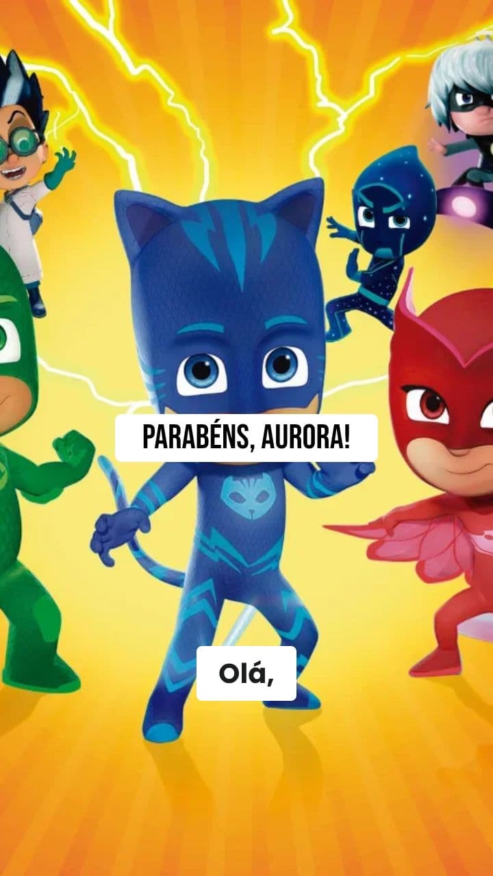 PJ Masks Birthday Wish for Aurora