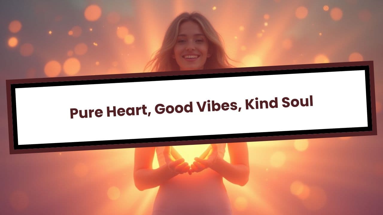 Pure Heart, Good Vibes, Kind Soul