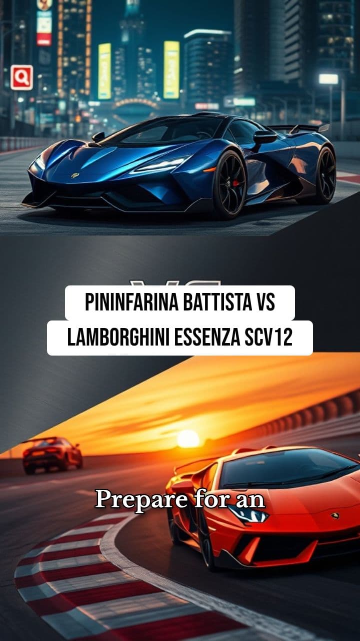 Pininfarina Battista Vs Lamborghini Essenza SCV12