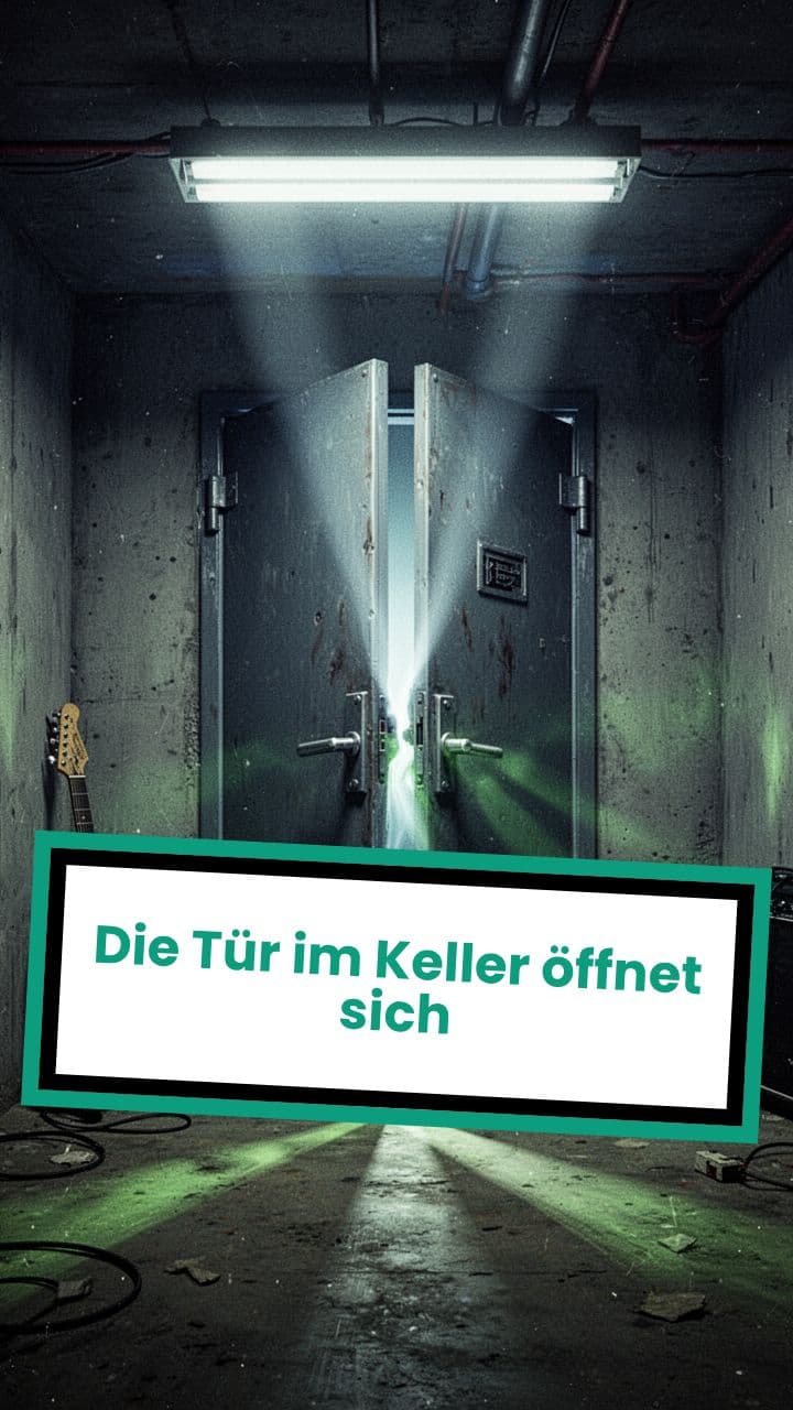 Die Tür im Keller öffnet sich