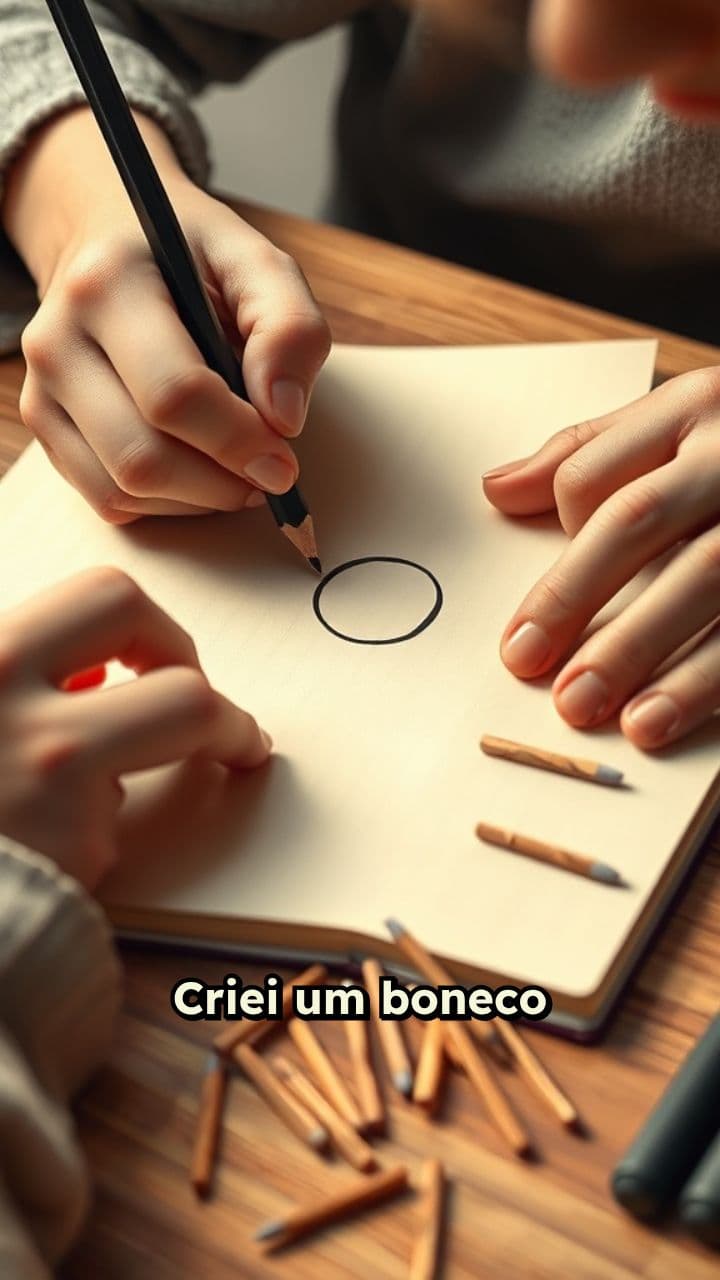 Animação com Pauzinhos de Fósforo