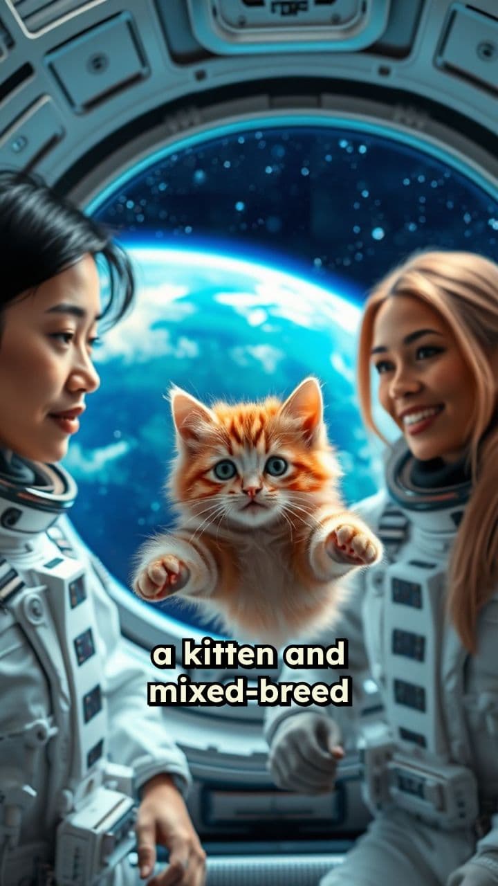 Kittens and Mixed-Breed Experts in Space