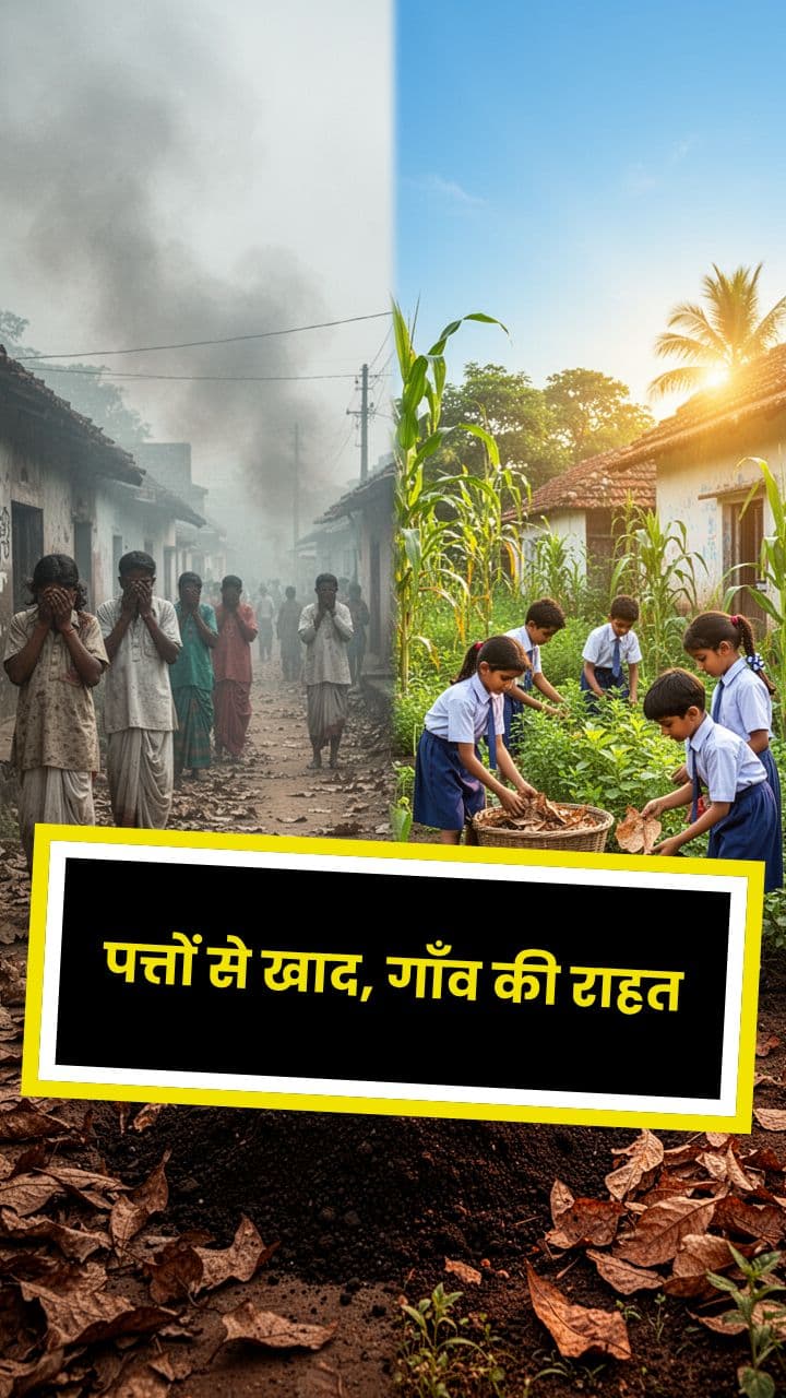 पत्तों से खाद, गाँव की राहत