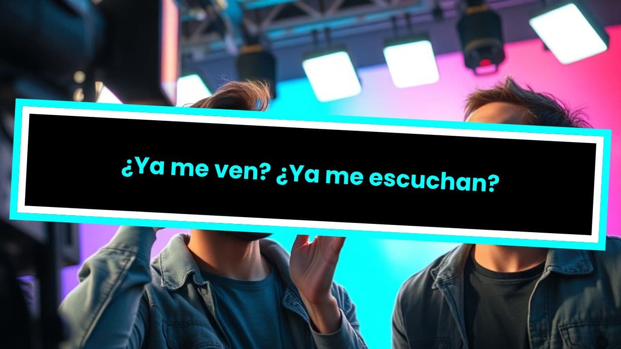 ¿Ya me ven? ¿Ya me escuchan?