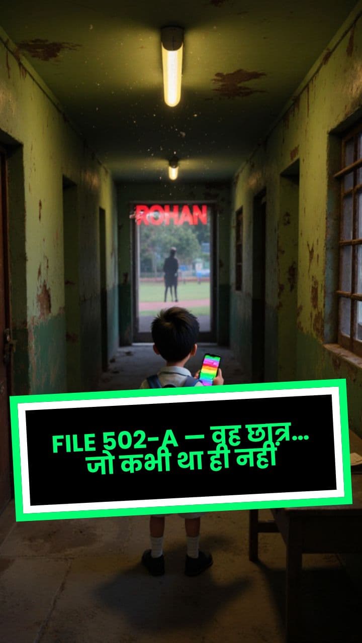 FILE 502-A — वह छात्र… जो कभी था ही नहीं