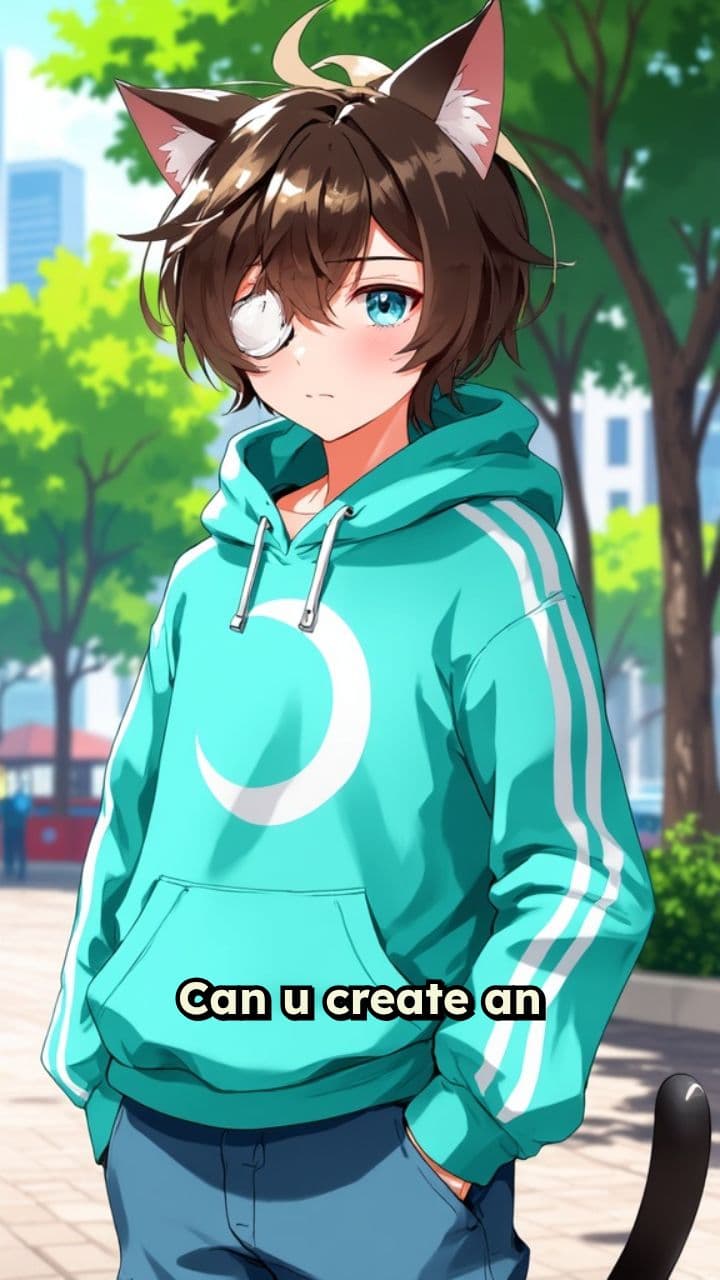 Chill Boy with Cat Ears Design