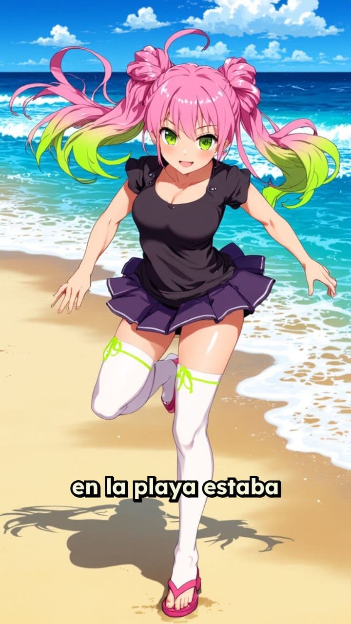 Mitsuri Kanroji en la playa