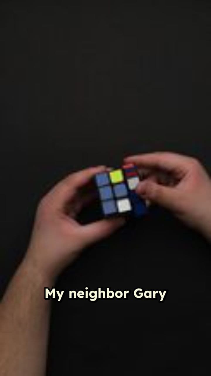 Gary's Unbelievable Rubik's Cube Skill