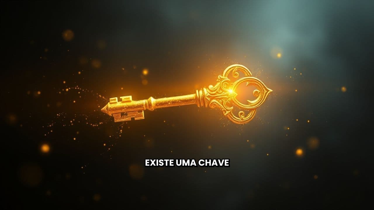 Chave de ouro a brilhar