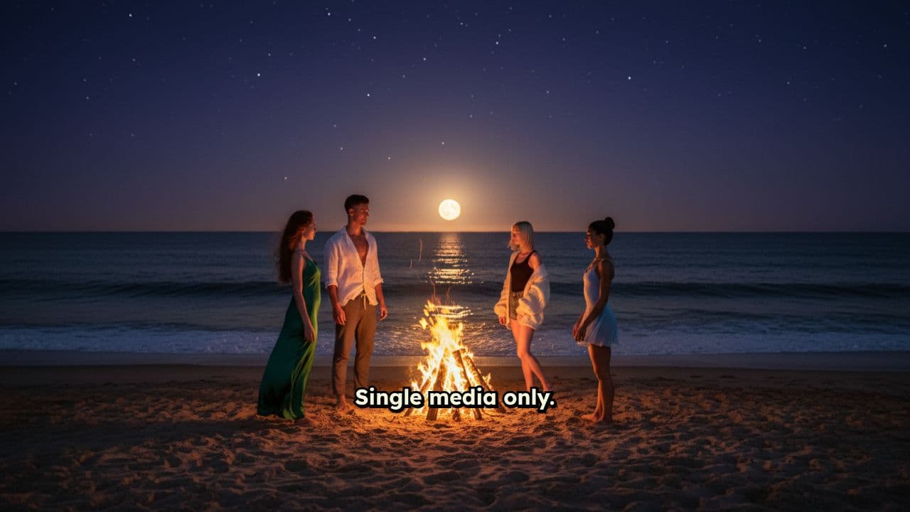 Moonlit Bonfire Beach Loop