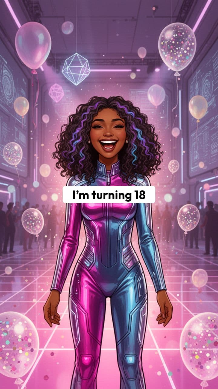 Futuristic 18th Birthday Celebration