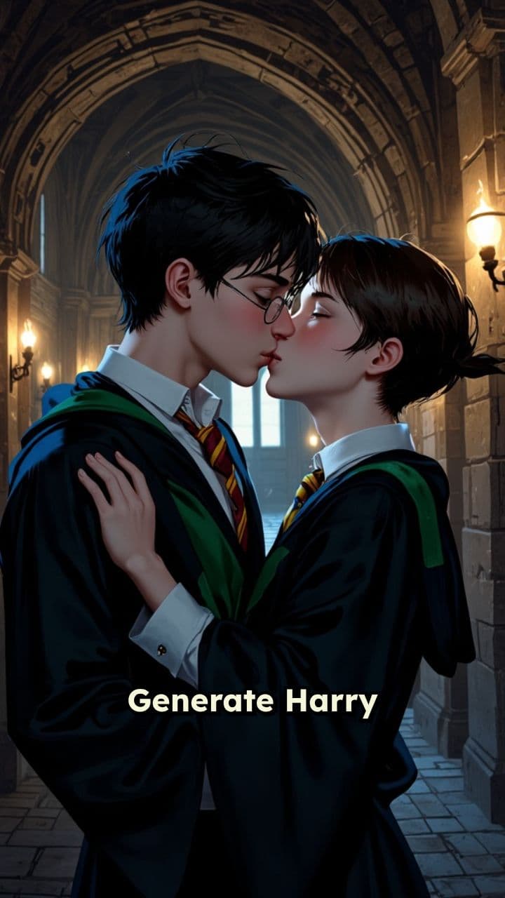 Поцелуй Гарри Поттера и Том Реддла