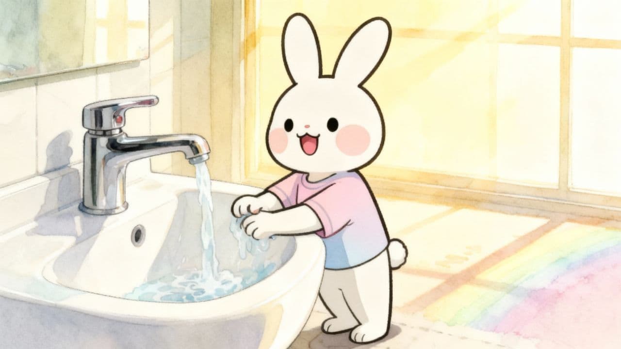 Bunny's Handwashing Adventure