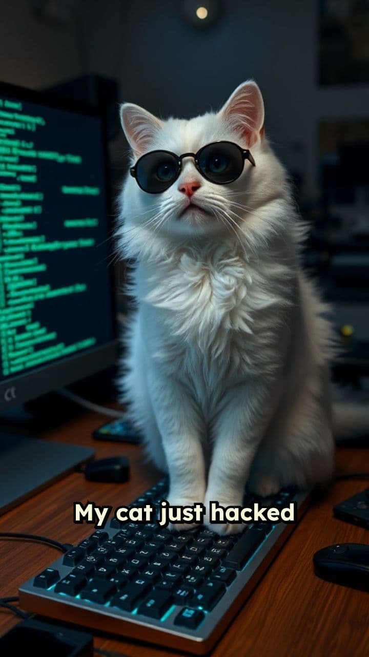 Cat Conquers the Internet in Style