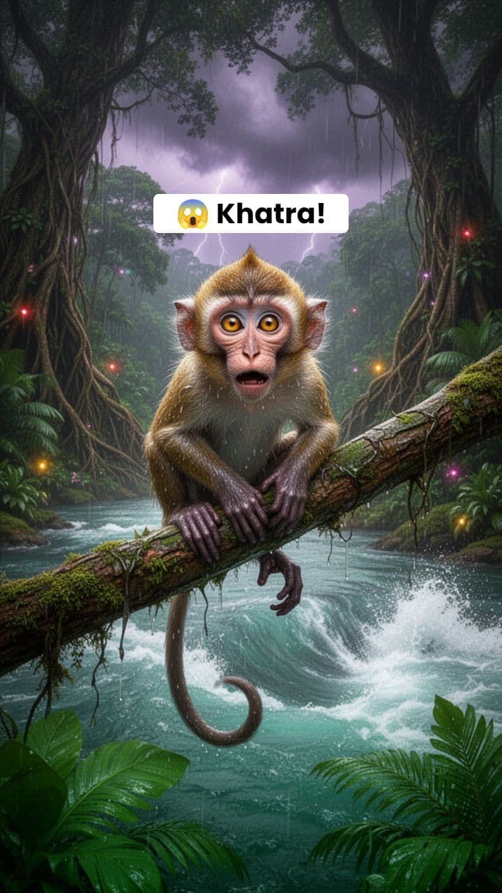 Bandar and Hathi Bhai: The Great River Rescue